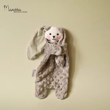 Pihe-puha szundikendő - szürke nyuszi