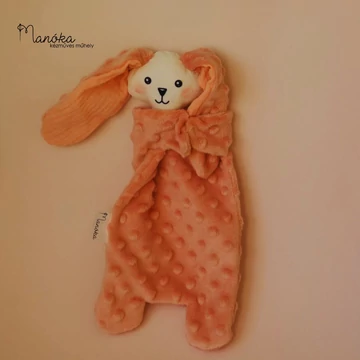 Pihe-puha szundikendő - rózsaszín nyuszi