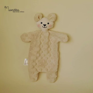 Pihe-puha szundikendő - krém maci