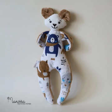 &quot;Bundás pajtás&quot; babajáték - barna maci