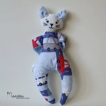 &quot;Bundás pajtás&quot; babajáték - kék cica