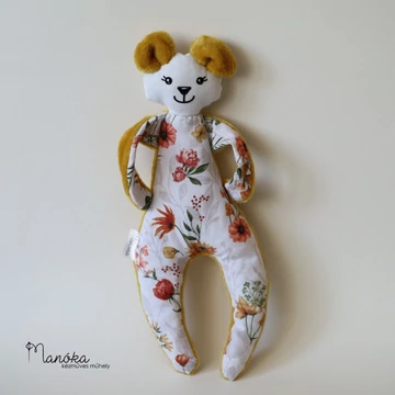 "Bundás pajtás" babajáték - okkersárga maci