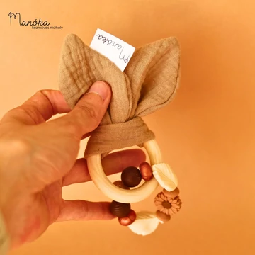 Füles rágóka - barna